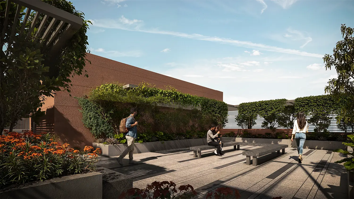 Landscaped Terrace