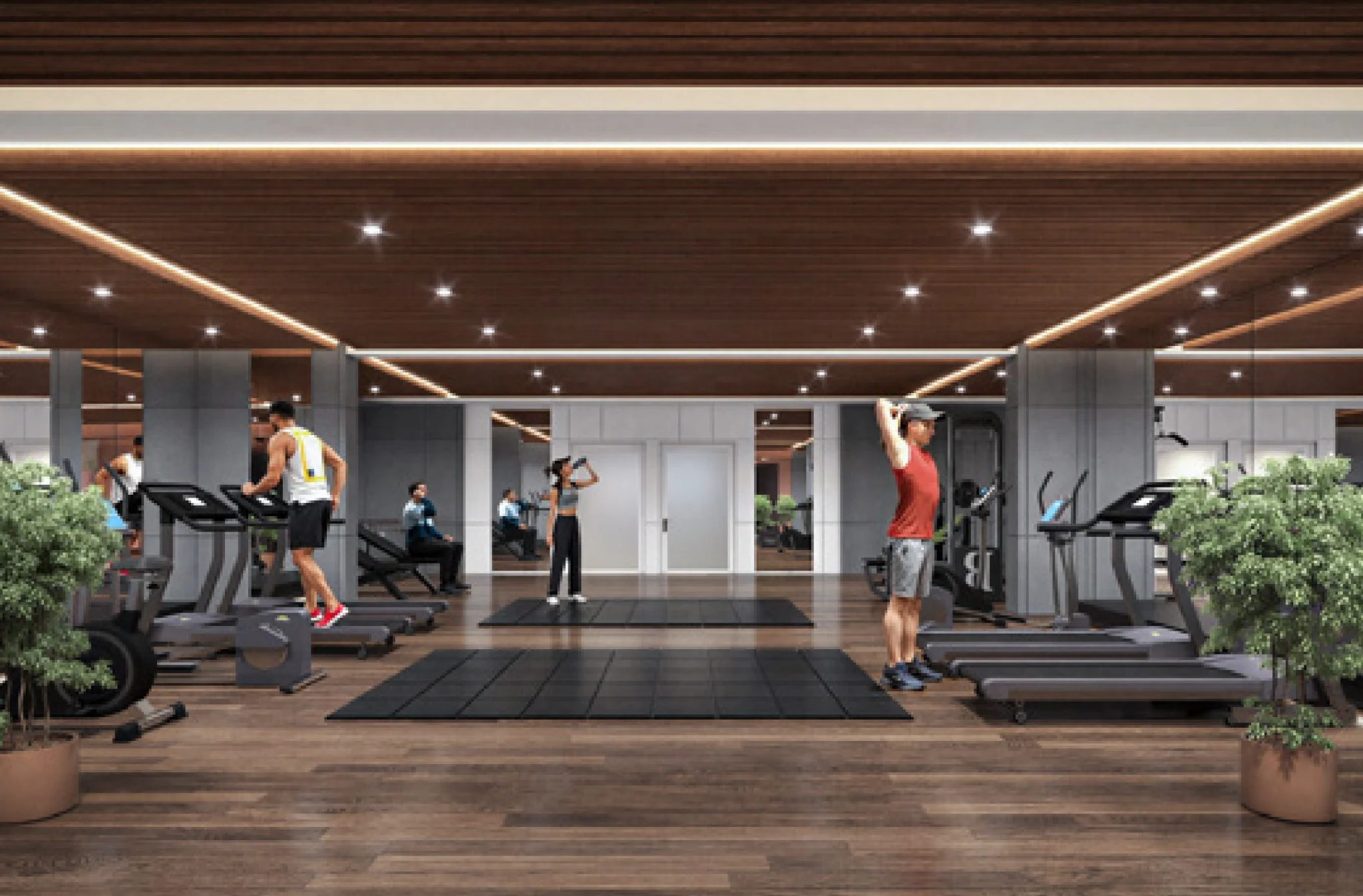 Air-conditioned fitness centre