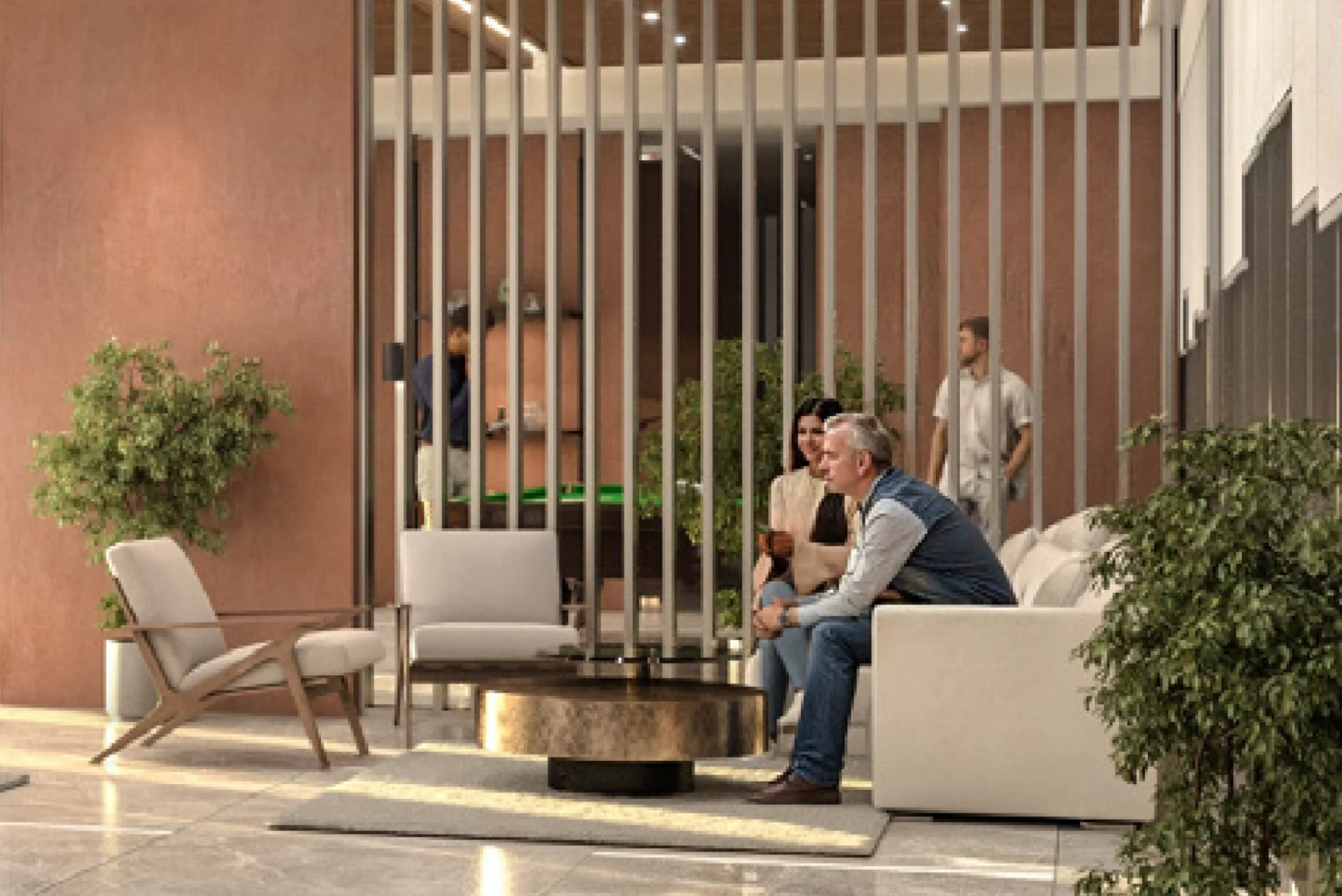Air Conditioned Visitor's lobby